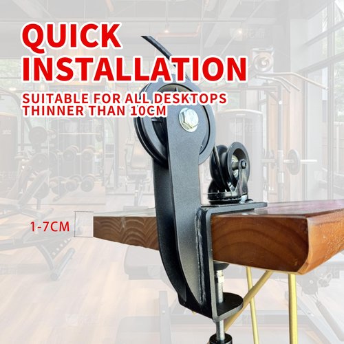 Arm Wrestling Training Pulley System Professional, Forearm Workout Table Equipment, Wrist Exerciser Cable Machine with Rope