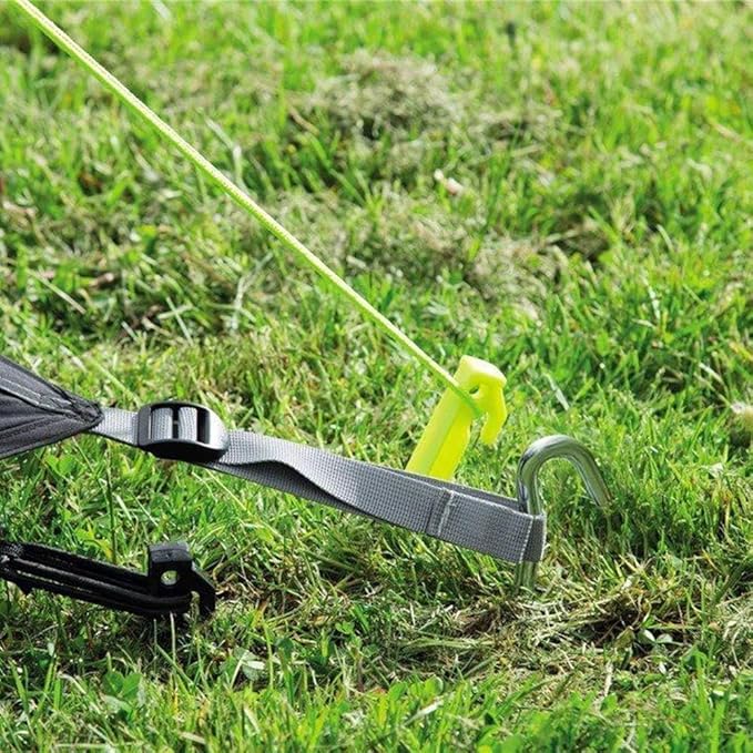 9 Inch Galvanized Tent Stakes Metal Tent Pegs, Heavy Duty Steel Yard Camping Stakes Tarp Hooks Inflatables Outdoor Decorations, 25 Pack