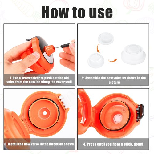 lasuroa Dispensing Valves Compatible with Gatorade Water Bottle, 11pcs Water Bottle Replacement Include Valve Gasket Screwdriver Water Bottle Insert Accessories for Gatorade GX 32oz Water Bottle