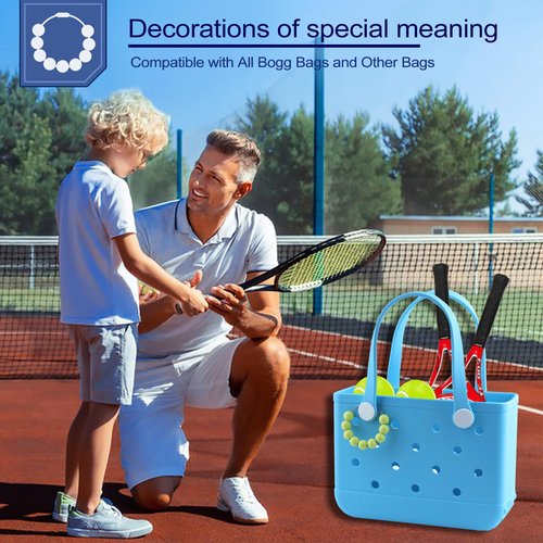 Softball Charms for Bogg Bag,2 Pcs Wooden Beads Sport Charms for Bogg Bag and Blank Wooden Keychain,Decorative Accessories Charms Compatible with Beach Bag,Rubber Tote,Backpack Bag