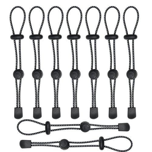 Backpack Hiking Stick Holder Straps, Elastic Lanyard Cord Rope for Walking Pole Fixing Buckle Adjustable Trekking Poles for Camping Hiking Mountaineering Tactical Bag Accessories 10Pcs
