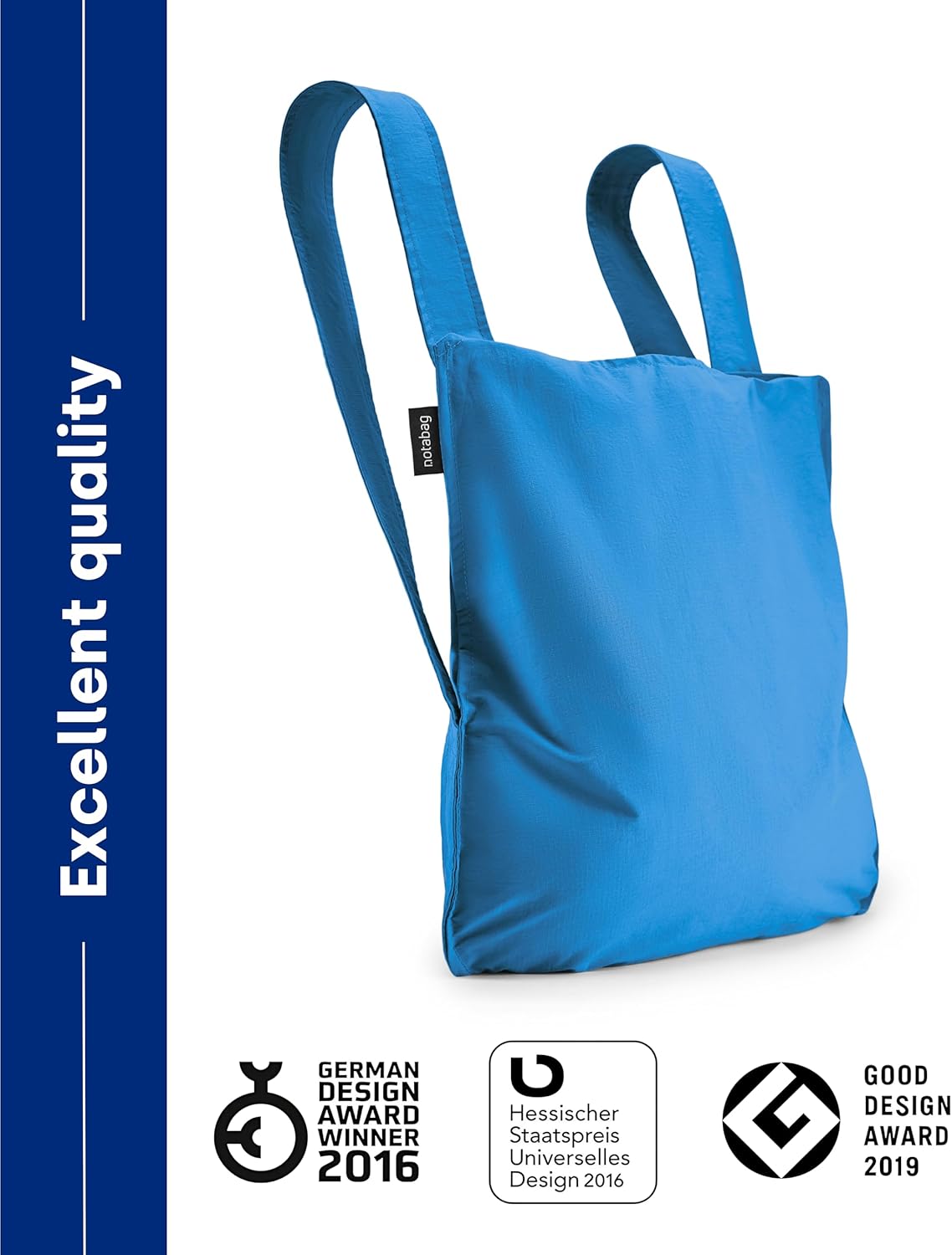 Notabag Original 2 in 1 Backpack and Bag – Backpack waterproof – reusable grocery bags foldable – clever design for more flexibility – backpack waterproof – grocery tote bag