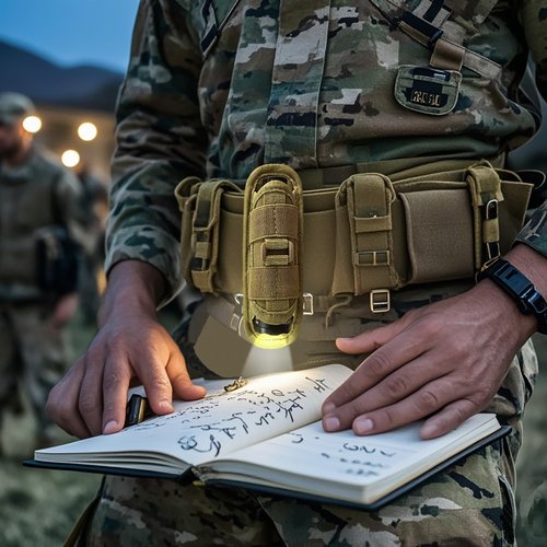 GORELAX Flashlight Pouch Molle Flashlight Holder for Duty Belt Flashlight Holster with 360°Rotatable Clip