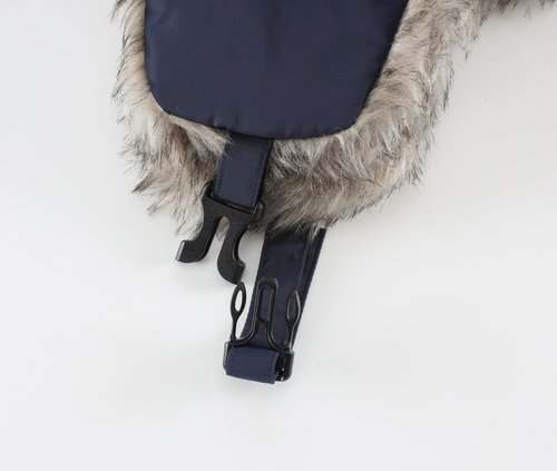 Home Prefer Mens Faux Fur Trooper Trapper Hat with Face Mask Waterproof Cold Weather Winter Hat Fishing Hunting Trapper Hat for Men Women Navy Blue