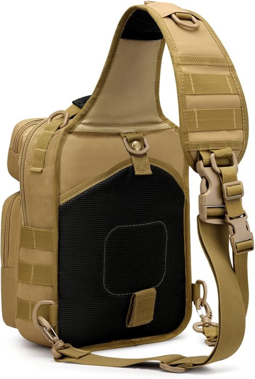 G4Free Tactical Sling Bag Backpack Military Rover Shoulder Sling Pack Molle EDC Small Crossbody Chest Pack
