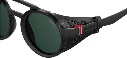 Carrera unisex adult Carrera 5046/S Sunglasses, Black/Green, 49mm 24mm US