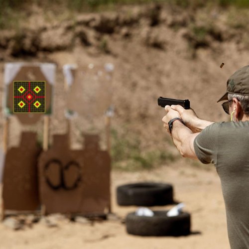 LikeLety 25 Pack 8x8 Inch Splatter Adhesive Targets Stickers for Outdoor Indoor Shooting Practice