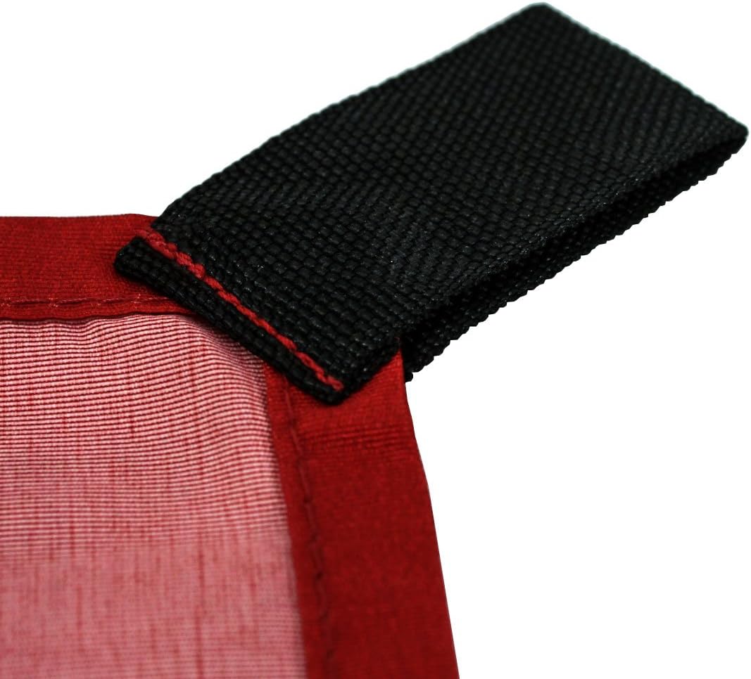 Social Airsoft Dead Rag, I'm Hit Red Kill Rag w/Hook & Loop Fastener and Reflective Strips