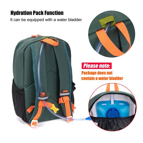 IVYGREEN Little Kids Hiking Backpack, Travel Backpack for Boys or Girls, Ideal for a Day Outdoor Adventures (Armygreen, Toddler - Small)