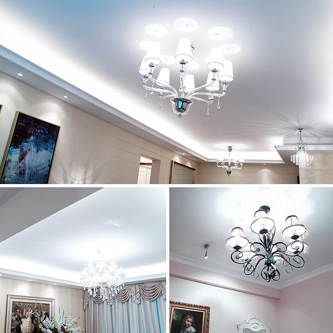 gezee 15W LED Cylindrical Bulb, E26 LED Candelabra Light Bulbs 120 Watt Equivalent,1500lm, 6000K Daylight White LED Chandelier Bulbs,Non-Dimmable LED Lamp (3-Pack)
