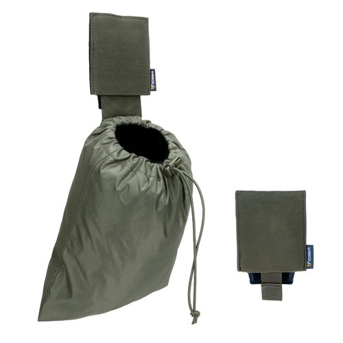 IDOGEAR SPORTS Tactical MOLLE Folding Dump Pouch Utility Tool Pouch Roll Up Quick-Release Magazine Waist Pouch Compact Storage for Outdoor Airsoft Paintball (Ranger Green)