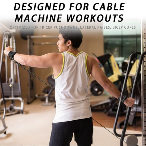 Lights Mountain Wrist Cuffs for Cable Machines – Padded & Adjustable Straps for Lateral Raises, Tricep Pushdowns & Strength Training
