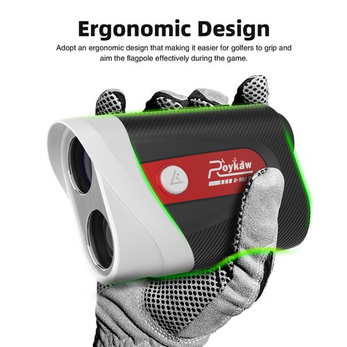 Roykaw Range Finder Golf Rangefinder with Slope, 1200 Yards Laser Range Finder, Rechargeable Range Finders for Golf/Hunting,7X Magnification,Flag Pole Lock Vibration, Self w/Magnet, Waterproof