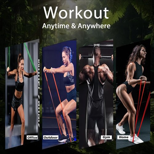 Resistance Bands, Exercise Bands Resistance, Pull Up Bands, Pull Up Assistance Bands, Workout Bands Resistance for Men & Women, Resistance Bands for Working Out, Muscle Training(6 Pcs)