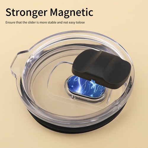 Magnetic Slider Replacement for Yeti, Replacement Magnetic Push block Apply to yeti lid 10 oz, 16 oz, 20 oz, 26 oz, 30 oz, Lid Slider Push Block Parts for Yeti Rambler(5 Pack)