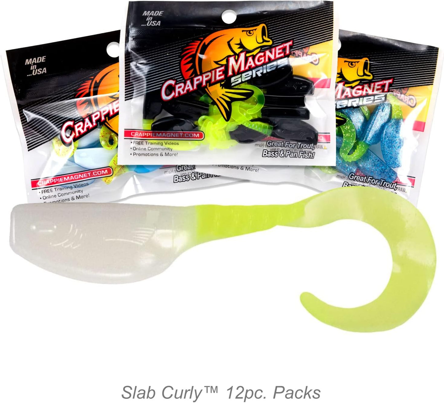 Slab Curly 12-Piece Curly Tail Jig Pack