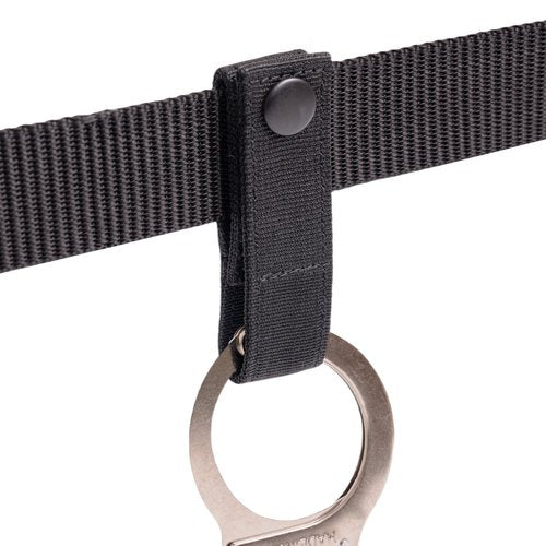 Police Handcuff Holder for Duty Belt, Snap Closure Hand Cuff Holder, Quick Release Clip Hook for Handcuffs Law Enforcemen, Heavy Duty Nylon Handcuff Strap Holder fits 1.75"/ 2"/2.25" Tactical Belt (1)