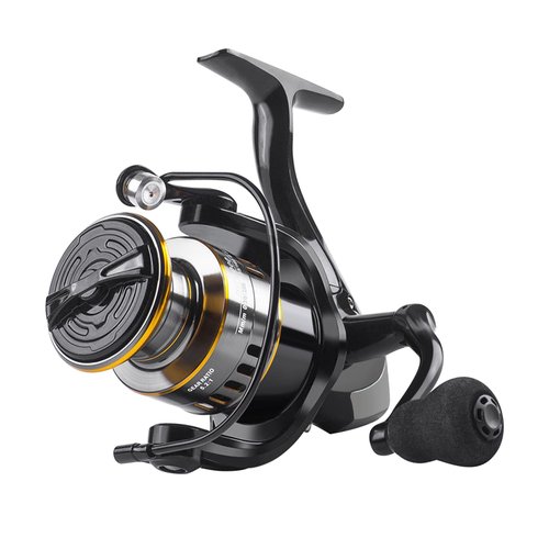 Lacusmall Spinning Fishing Reel, Saltwater Freshwater Spinning Fishing Reel, HE Series 22LBs Max Drag, 12 Ball Bearings,5.2:1,1000,3000,4000, 5000 Series（5000）