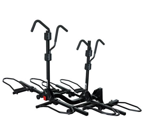 BV 4 Bike Bicycle Hitch Mount Rack Carrier for Car Truck SUV for Standard Bikes, E-Bike, Fat Tire Bikes - Tray Style Smart Tilting Design (Standard/Fat Tire 4 Bikes)