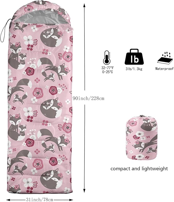 AILONEN Boys Sports Camping Sleeping Bags,Lightweight & Waterproof,3 Season Warm & Cool Weather,Black Player Basketball Sleeping Bags for Kids Adults,Travelling,Outdoors