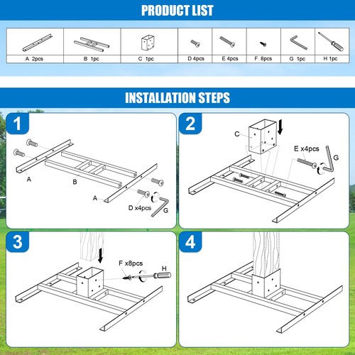 TOBWOLF 2x4 Target Stand Base for AR500 Steel Shooting Targets, Double T-Shaped Base, Easy to Carry Holder for Outdoor Shooting Range
