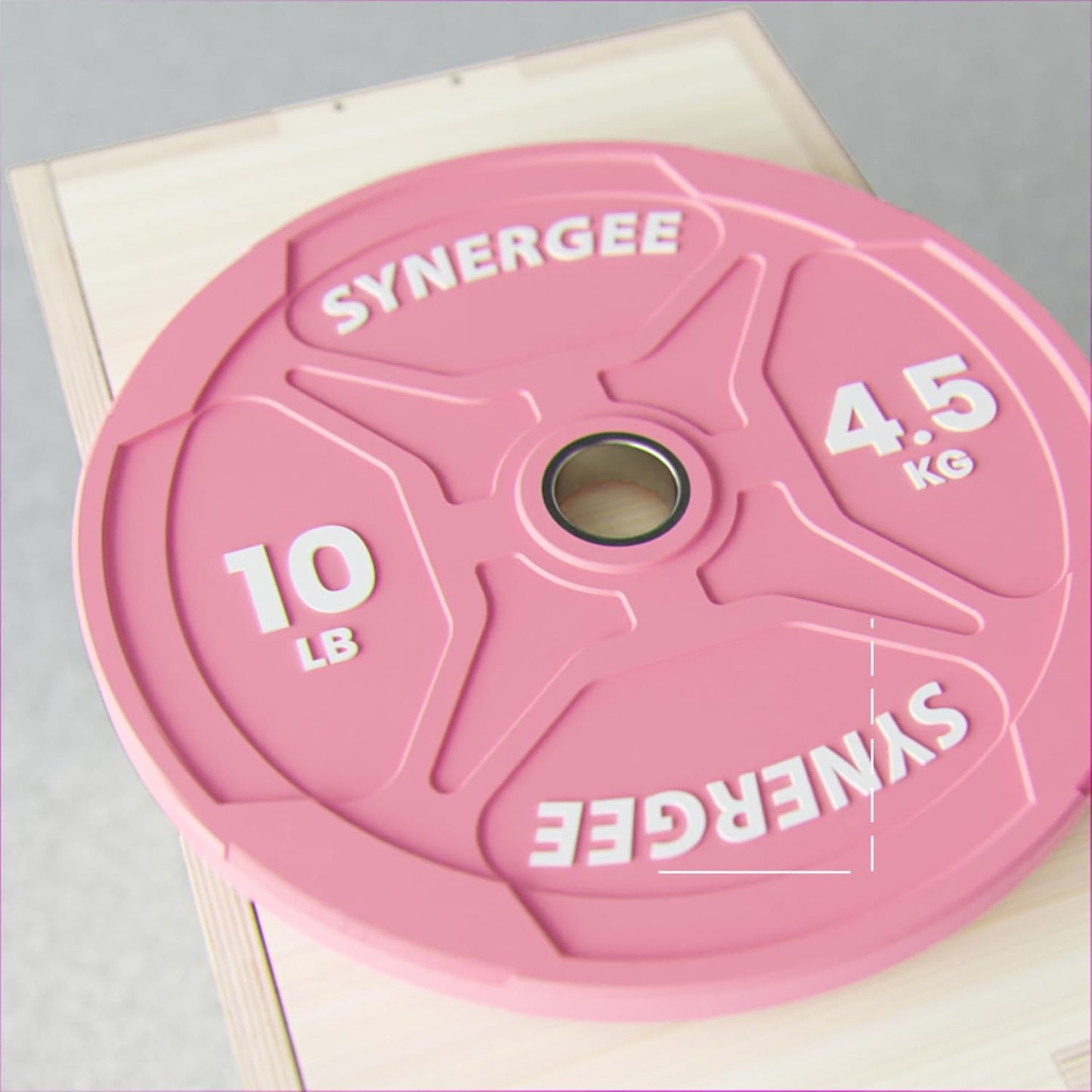 Synergee Bumper Plates – Durable Olympic Weight Plates, Low-Bounce Rubber for Strength Training, Powerlifting, and Functional Workouts.
