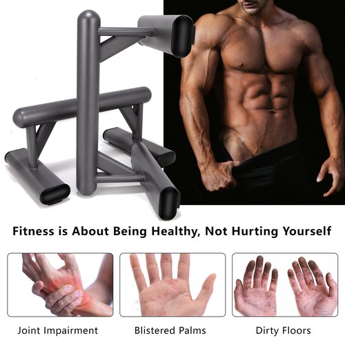 Vatemechie Push-Up Stand - Durable Metal Construction, Non-Slip Pads, Wrist-Friendly Design for Full-Body Workouts, Ergonomic Home/Gym Equipment