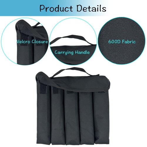 Otomitake Suppressor Pouch - 5-Cell Silencer Carrying Case with Molle Attachment, Fits 9.5-Inch Suppressors, Black, Polyester