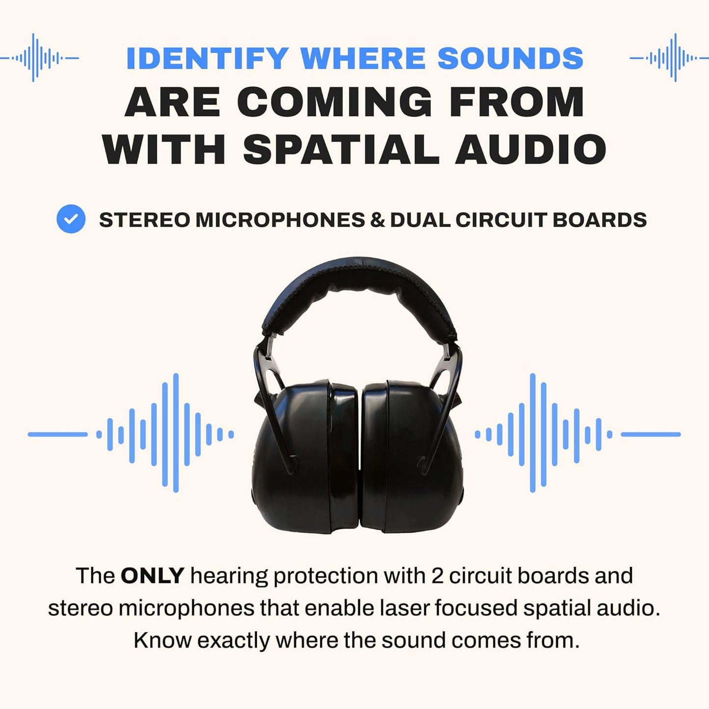 Pro Ears Gold II 30 Electronic Hearing Protection, Military Grade Tactical Ear Muffs, NRR 30 DB