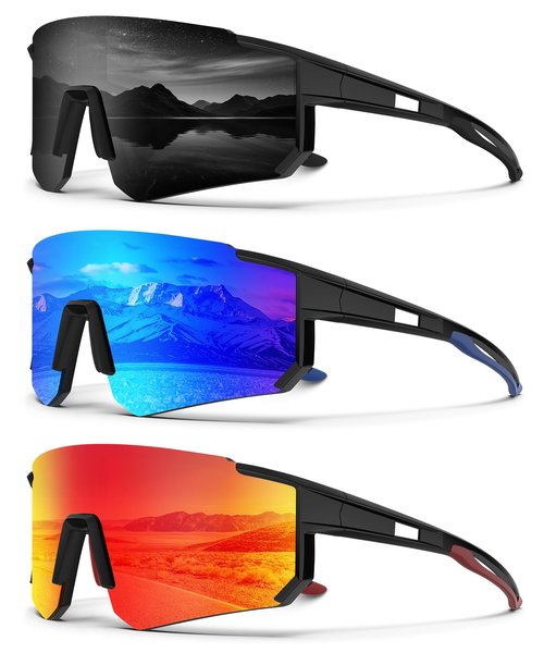 OUTDOORKING Polarized Sunglasses for Men and Women, Windproof and Lightweight UV400 Protection Sunglasses Designed for Cycling, Fishing, and Rock Climbing