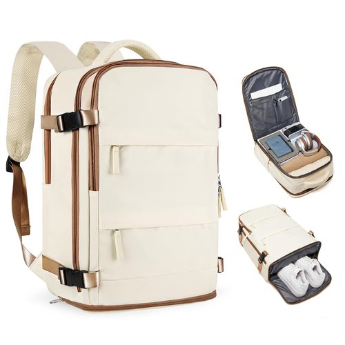 coofay Travel Backpack Carry on Flight Approved Mochila De Viaje Personal Item Travel Bag Backpacks for Travel Backpacks for Men Women Carry on Backpack for Airplanes 18x14x8 Inches Travel Bag