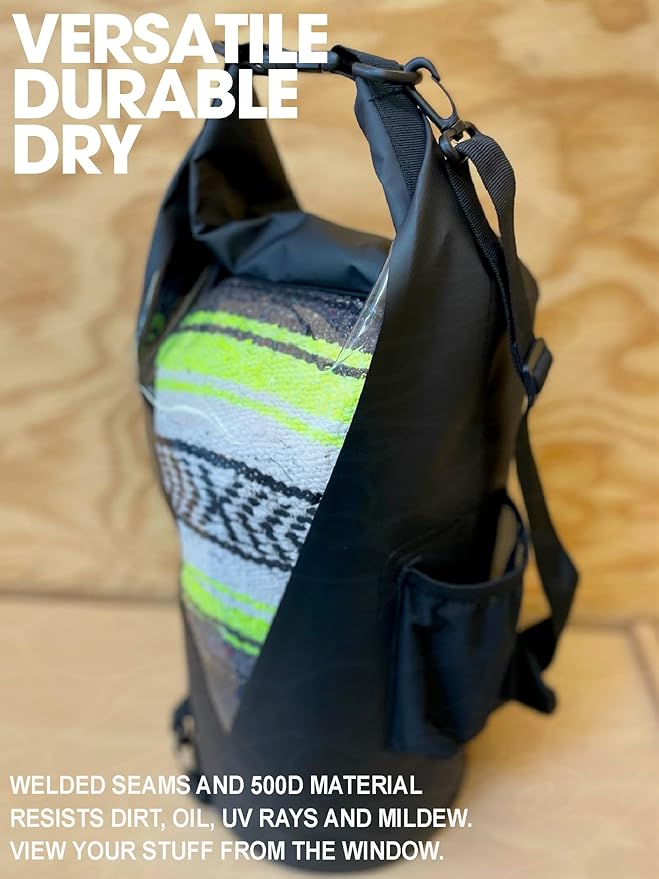 WALRI 20L Waterproof day pack for Sports, Surf, Turf and Dirt (Grey)
