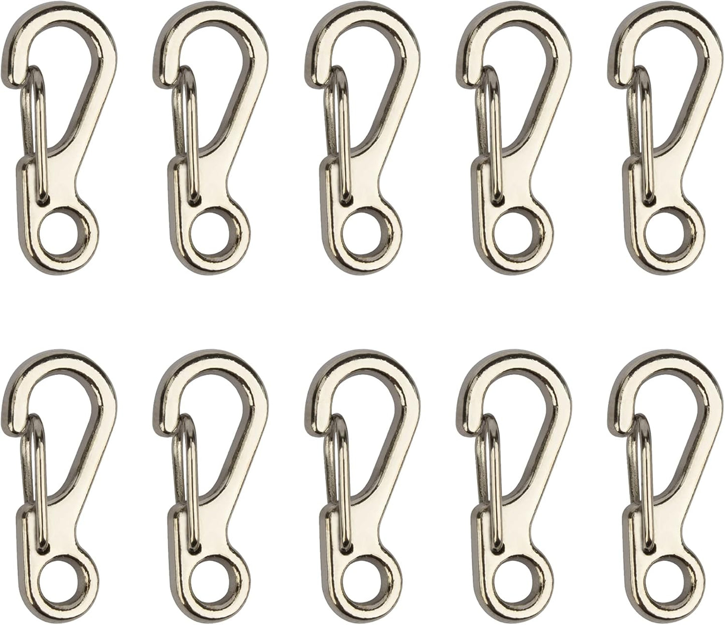 SWATOM Small Mini Carabiner Clip Tiny Spring Snap Hook Keychains Micro Carabiners for Paracord EDC Alloy Key Rings Outdoor Hiking Fishing Camping Backpack Accessories
