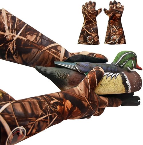 Decoy Gloves Waterfowl Insulated, Wader Gloves Duck Hunting Accessories and Gear, Hunting Gloves for Men Cold Weather, Waterfowl Gloves, Waterfowl Gloves Waterproof Camo Gloves for Men Hunting