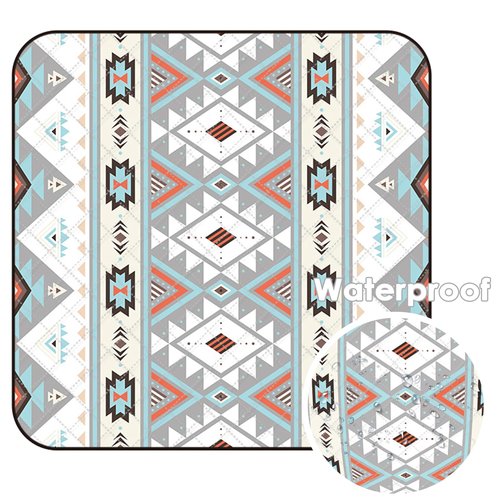ODESUN Large Waterproof Picnic Outdoor Blanket 80"x60" Outdoor Boho Picnic Mat Machine Washable Beach Blanket Waterproof Foldable Picnic Mat Portable for Picnics, Camping, Beach