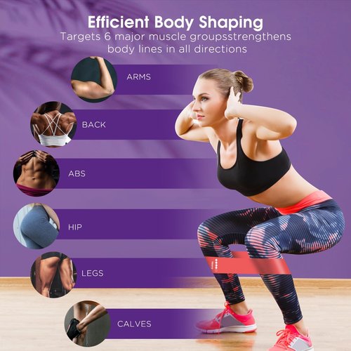 FEFURS 2025 Upgrade Pedal Resistance Band, 4-Tube Elastic Sit Up Pull Rope for Men and Women, Pedal Puller for Strength Training, Foot Resistance Rope for Physical Therapy, with 5Pcs Exercise Bands