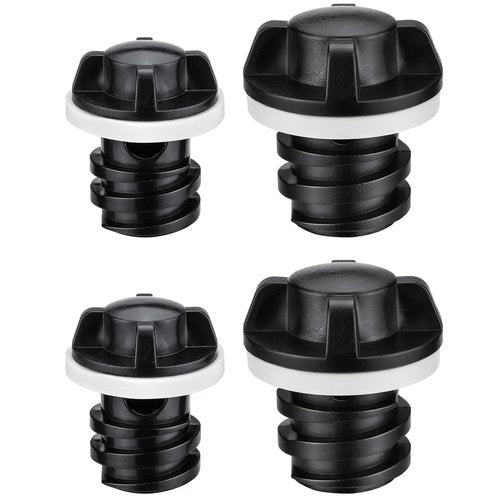 Gnellkoor Cooler Plug for RTIC, 4 Pack Large & Small Leak Proof Drain Replacement Plugs Compatible with RTIC 20QT 45QT 65QT Coolers with Two Drains