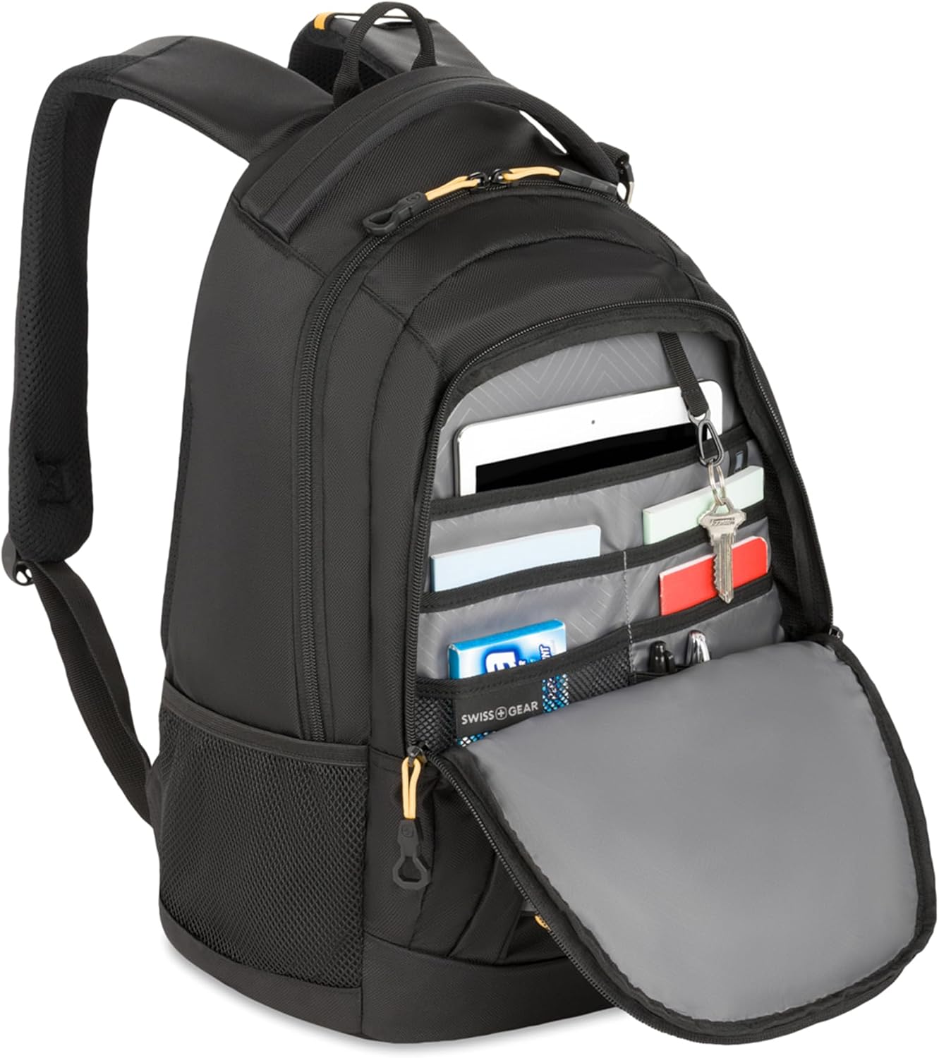 SwissGear 1186 Bungee Backpack, Grey (Laptop Version), 17.75 inch