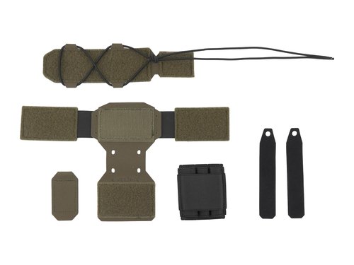 Tactical Helmet Battery Pouch Counterweight Pouch 500D Nylon Helmet Battery Bag for Airsoft Hunting Outdoor Sports (RG)