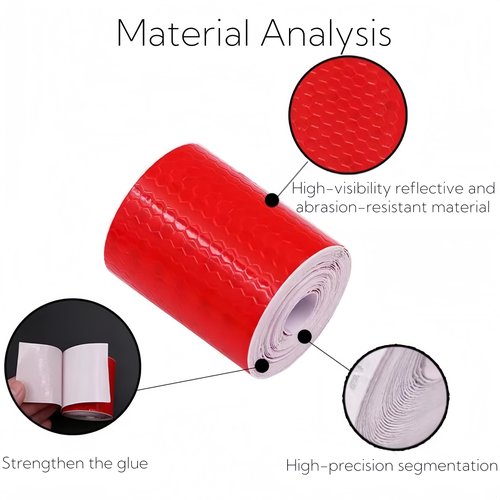 SUKOUSRAM Reflective Stickers 2 Inch x 10 Ft High Visibility Waterproof Self Adhesive Caution Warning Safety Tape Reflector for Bicycles Motocycles Trucks Trailers Cars,2 Roll of Yellow