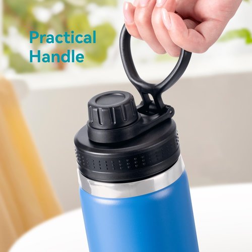 Soledea Spout Lid for Hydro Flask Wide Mouth Sport Water Bottles, Replacement Lid Chug Lid for 12 oz-64 oz Water Bottles with 2.28 inch Wide Mouth