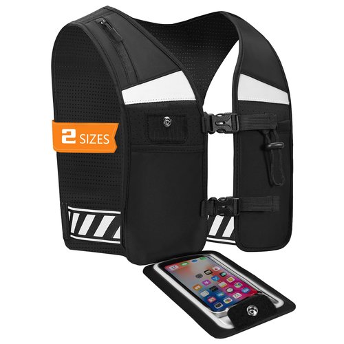 Running Hydration Vest, Breathable Running Vest for Men Women, Lightweight Reflective Hydration Vest for Trail Hiking Cycling