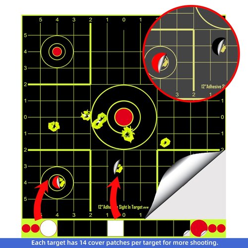 Atflbox 12 inch Pellet Trap Box Target and 25pcs 12''x13'' Splatter Paper Shooting Targets
