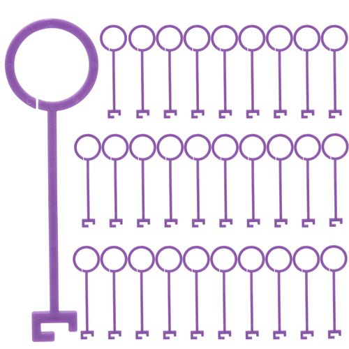 MORIVERO 30 Pcs Clay Pigeon Holders for Clay Targets, Versatile Purple Pigeon Hooks for Shooting Practice Outdoors