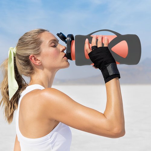 OneNine Silicone Water Bottle Boot for Owala 24oz, Anti-Slip Protective Sleeve, Protective Sleeve Case Compatible with FreeSip Water Bottle Gift for Owala Protector Cover Accessory (Gray)