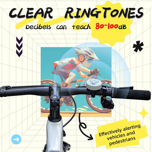 ROCKBROS Bike Bell for Kids Bicycle Bell for Boys Toddlers Fit for 0.87in/22.2mm Bicycle Handlebars Luoluo Blue