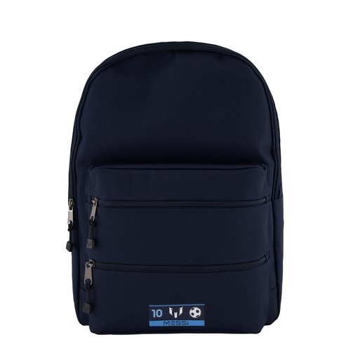 Messi Lifestyle Backpack, Bookbag with Pockets & Adjustable Straps, Dark Blue, One Size
