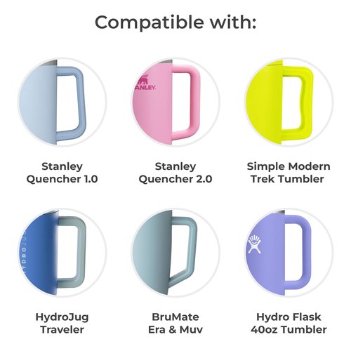 HydraClip [2 Pack] Funnel & Pill Case for Stanley Quencher, Stanley Cup Accessories 40 oz, Have your Health Ready on the go