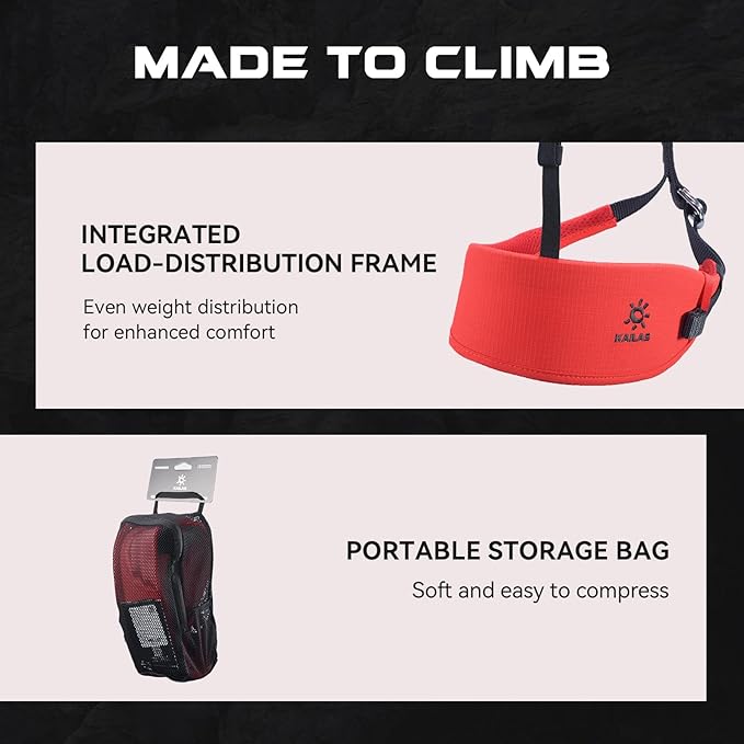 KAILAS B4 Rock Climbing Harness Men Roofing Harness Safety Belt Climbing Gear Adjustable Mountaineering Lightweight