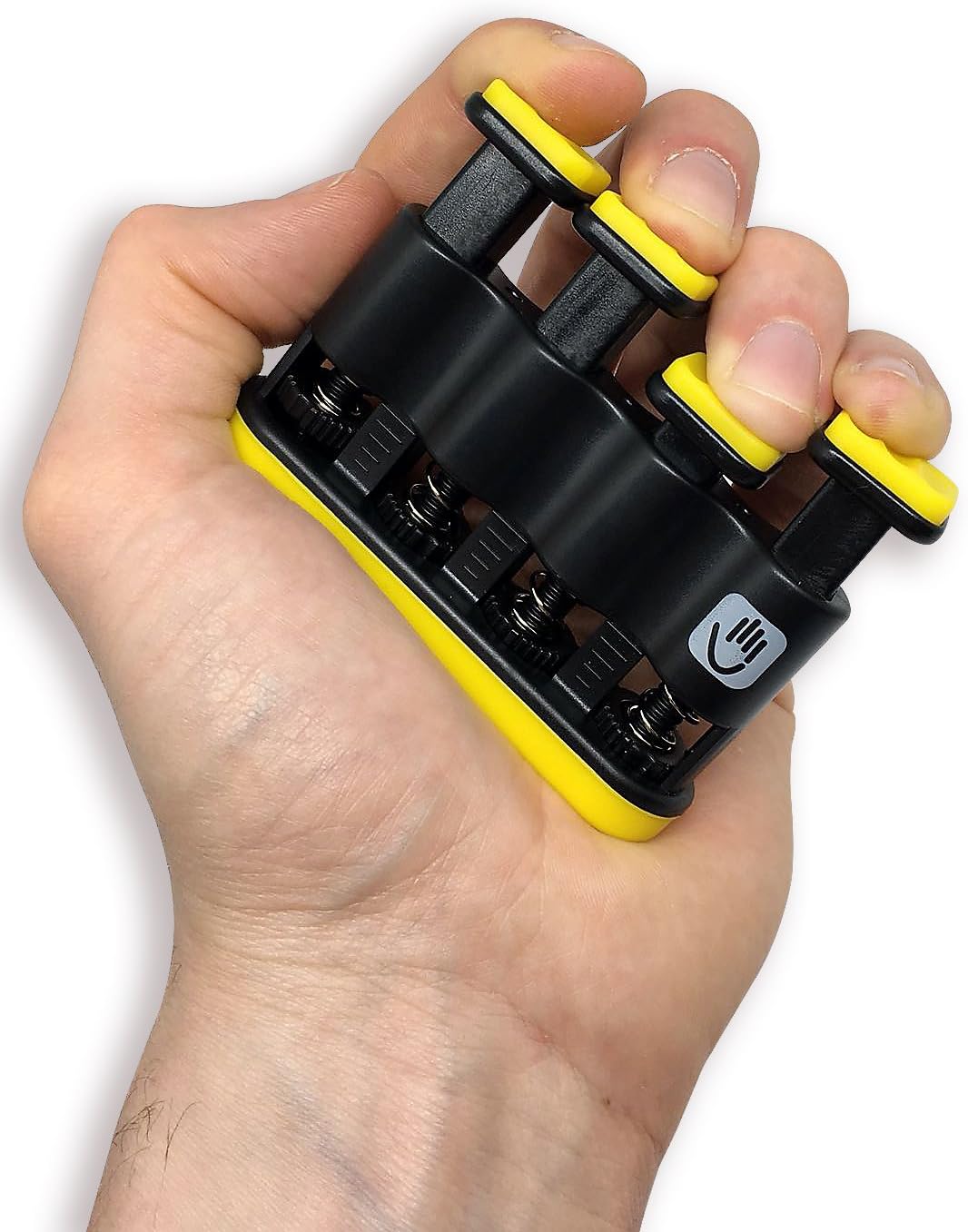 THE FINGER BLITZER - adjustable finger strength trainer and grip exerciser – the ultimate lower resistance hand conditioning rehab and therapy device, practice aid and instrument warm-up tool